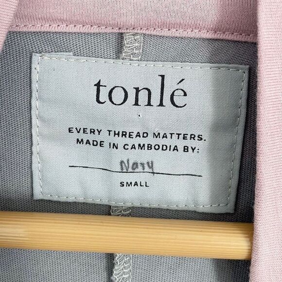 Tonlé Cowl Neck Dress Gray Pink Size Medium - Picture 3 of 4